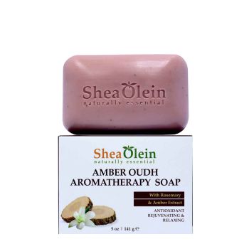 Amber Oudh Aromatherapy Soap w/Rosemary & Amber Extract
