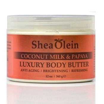 Coconut Milk & Papaya Luxury Body Butter (12oz)