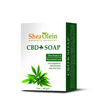 CBD Soap With Shea Butter And Spearmint Leaf