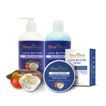 Love Butter Soap Lotion Body Wash Whipped Shea Butter Bundle Of 4