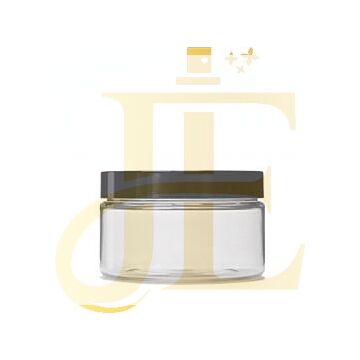Jar 16 Ounce Pet Clear With Black Cap