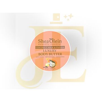 Coconut Milk & Papaya Luxury Body Butter (12oz)