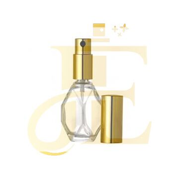 8ml Diamond Shape Glass Bottle With Gold atomizer