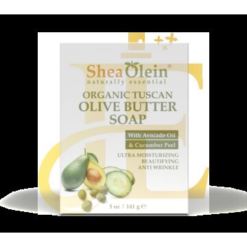 Organic Tuscan Olive Butter Soap with Avocado Oil & Cucumber Peel