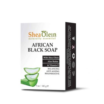 African Black Soap w/Shea Butter, Aloe Butter & Vilamin E