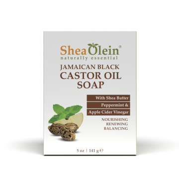 Jamaican Castor Oil Soap with Shea Butter Peppermint & Apple Cider Vinegar
