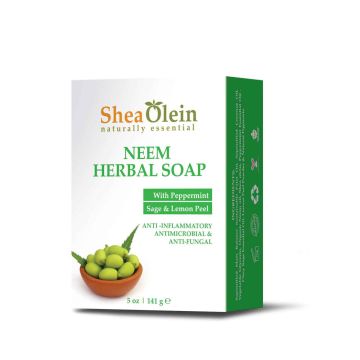 Neem Herbal Soap With Peppermint, Sage, lemon Peel