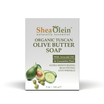 Organic Tuscan Olive Butter Soap with Avocado Oil & Cucumber Peel