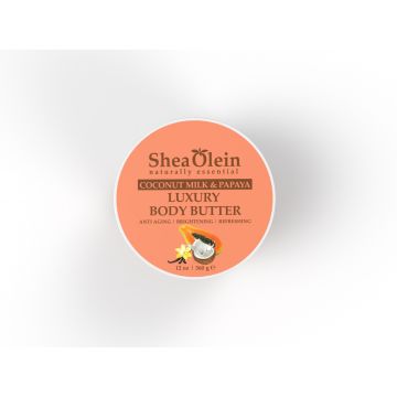 Coconut Milk & Papaya Luxury Body Butter (12oz)