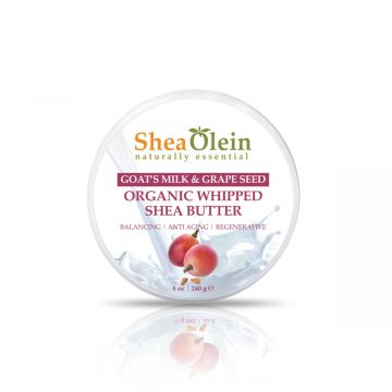 Goat’s Milk & Grape Seed Organic Whipped Shea Butter