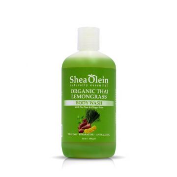 Organic Thai Lemongrass Body Wash W/ Tea Tree & Ginger Roots